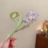 New Women Metal Hair Claw Elegant Gold Flowers Hair Clips Barrette Crab Headband Ponytail Clip Headwear hair accessories tiara