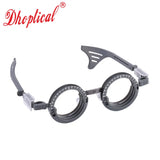 Pure Titanium Trial Frame Optometry Frame Multi Pupil Adjustable Lens Leg Eye Distance Measurement 3 Lenses By Dhoptical