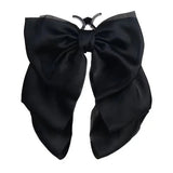 Hot Korean  Big Size Bow Hair Clip Claw Clamp Women  High Ponytail  Barrettes Headwear Girls Women Hair Accessories