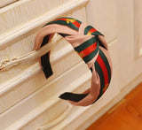 2025 New Fashion Hairband Headband For Women Fashion Turban Striped Hair Band Bee Pattern Print Hair Accessories