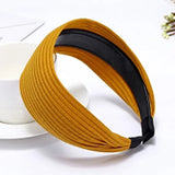 Wide brimmed headbands for women going out in Korea, fashionable and stylish facial wash headbands, hair clips, and ribbons