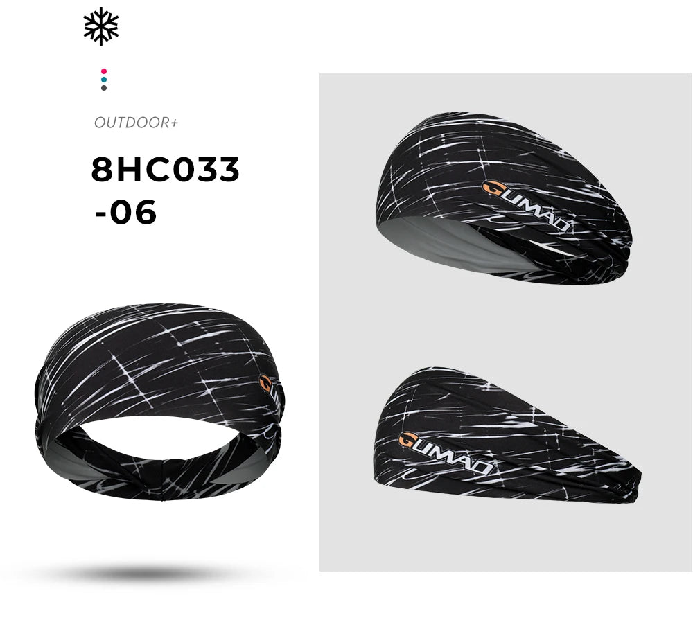 Men Women Sport Headband Skull Ghost Sweat Bandage Elastic Tennis Yoga Gym Headwear Fitness Running Sweatband Hair Accessories