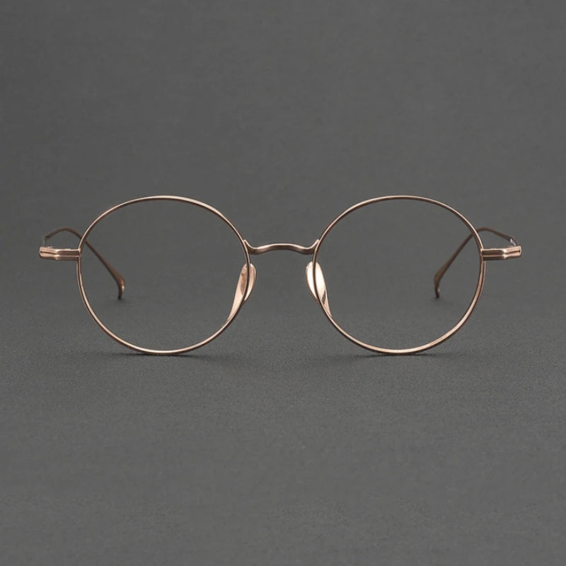 2025 NEW Titanium Handmade Glasses Frame Round Oval Retro Glasses For Men Reading Glasses Frames For Myopia For Women KMN-3003