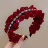Korean Hairbands for Women Hair Accessories French Elegant Pleated Bowknot Headband Women Girls 2025 Fashion Designer Hair Bands