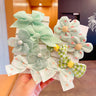 10pcs Hair Accessories Girls Scrunchies Aesthetic Lacos De Cabelo Infantil Bands Kids Headbands Bandes Bandeaux Elastiquec Cute