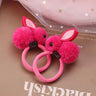 Hair Accessories Girls Ties Elastique Cheveux Fille Gomas Elasticas Furry Korean Kinder Kleding Rabbit Ears Scrunchie Headbands