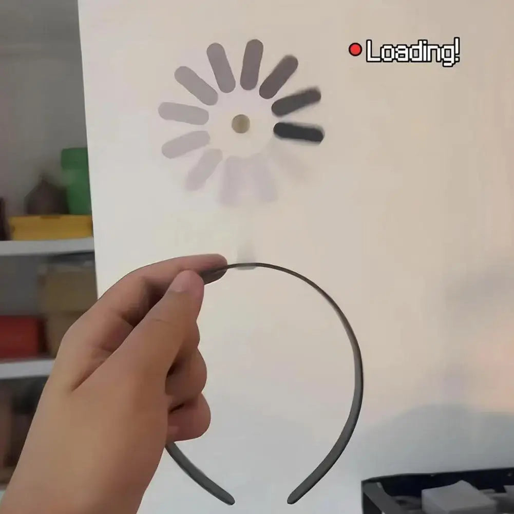 Funny Brain Loading Rotatable Headband Hairpin Downtime Hairpin Creative Moving Hair Clip Hair Accessory