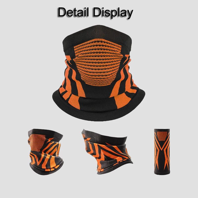 Neck Warmer Bicycle Cycling Scarf Hiking Breathable Mask Outdoor Windproof Thickened Mask Bib Sports Face Bandana Mask Cover