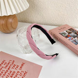 2022 Gentle Pink Womans Hairbands Girl Sweet Plush Wide Side Sponge Headband Hair Hoop Fashion Simple Solid Color Hair Accessory