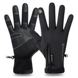 Motorcycle Gloves Winter Thermal Fleece Lined Winter Water Resistant Skin-friendly Touch Screen Outdoor Moto Riding Ski Gloves