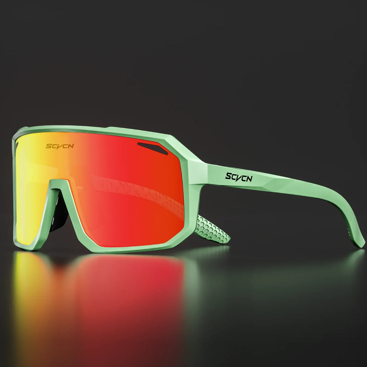 SCVCN New Riding Cycling Sunglasses Outdoor Sports Running Goggles Men's Mtb Bicycle Glasses Women Cycling Eyewear 1 Lens