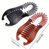 1pcs Elastics Hair Braider Banana Clip Black Scorpion Shaped Hair HoldingHairpin  Ponytail Rubber Bands Hair Accessories Salon