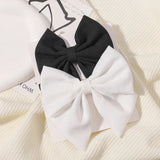 2pcs/set 4.5" Cheer Bow Hair Clip for Kids Lovely Grosgrain Ribbon Hairgripes Girls Delicate Bowknot HairPins Baby Headwear Set