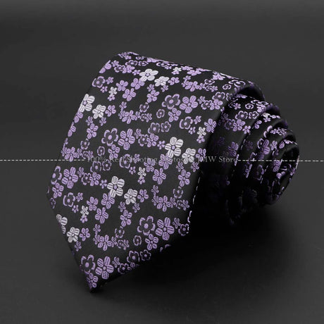 New Design Wedding Men Tie Purple Solid Striped Paisley Flower Neckties Men Business Dropshipping Groom Collar Accessories Gift