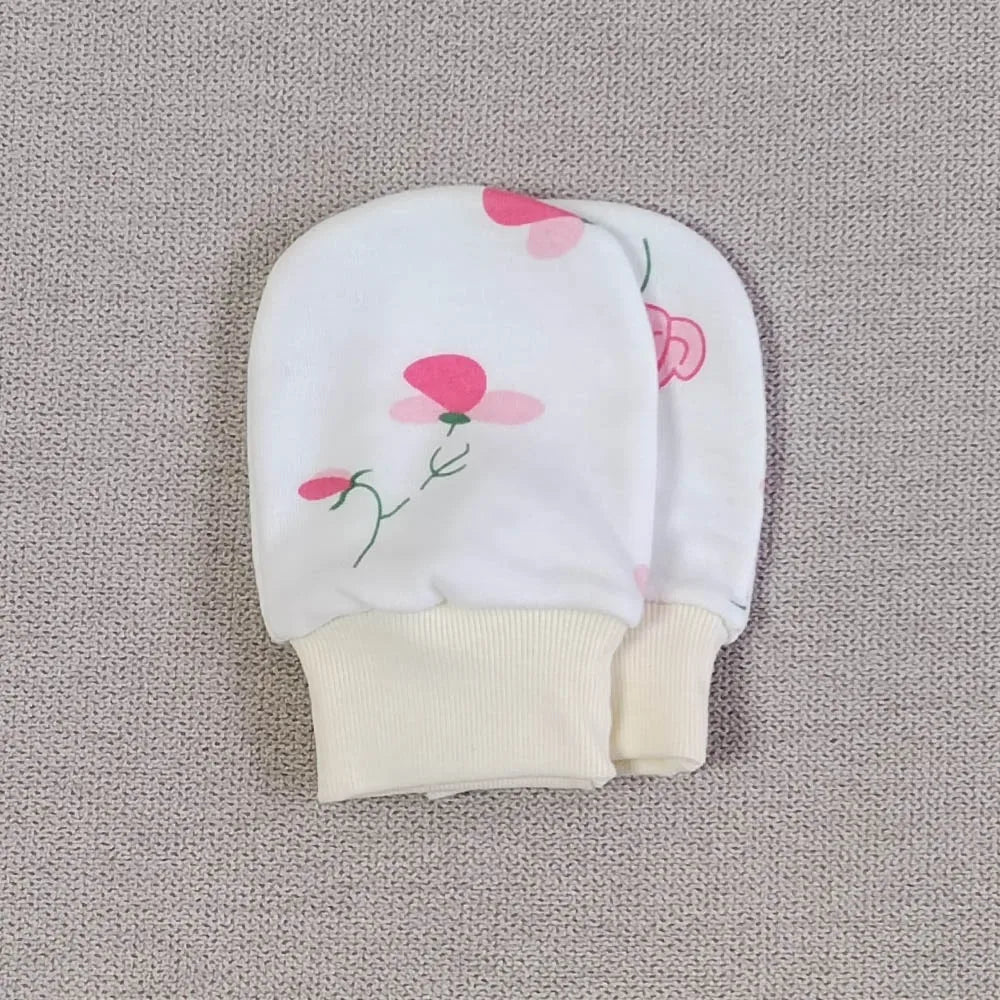 5 Pairs Baby Gloves Newborn No Scratch Mittens For Baby Set Cotton 0-3 Months Unisex Newborn Hand Mittens For Boys Girls