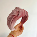 PROLY New Fashion Hairband For Women Solid Color Wide Side Headband Warm Canary Velvet Turban Winter Hair Accessories Wholesale