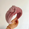 PROLY New Fashion Hairband For Women Solid Color Wide Side Headband Warm Canary Velvet Turban Winter Hair Accessories Wholesale