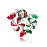 Christmas brooch apple snowflake bow cane candy ice cream gift pine cone pin men and women accessories