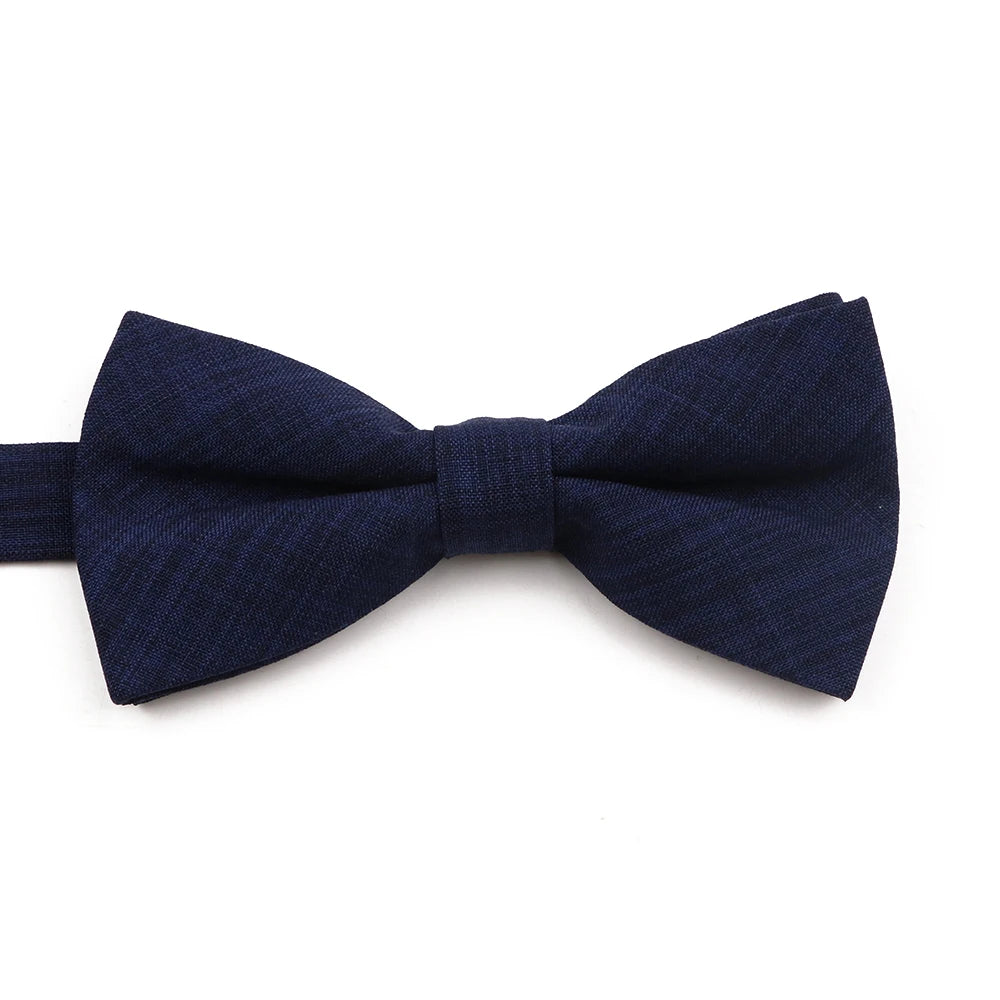 High Quality Mens Solid Color Bowtie Set For Men Children Wedding Party Dinner Accessory Pink Orange Father-son Bow Tie Gift