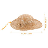 Children's Straw Hat Western Party Decorations Kids Hats Summer Beach Themed Favors with Brim