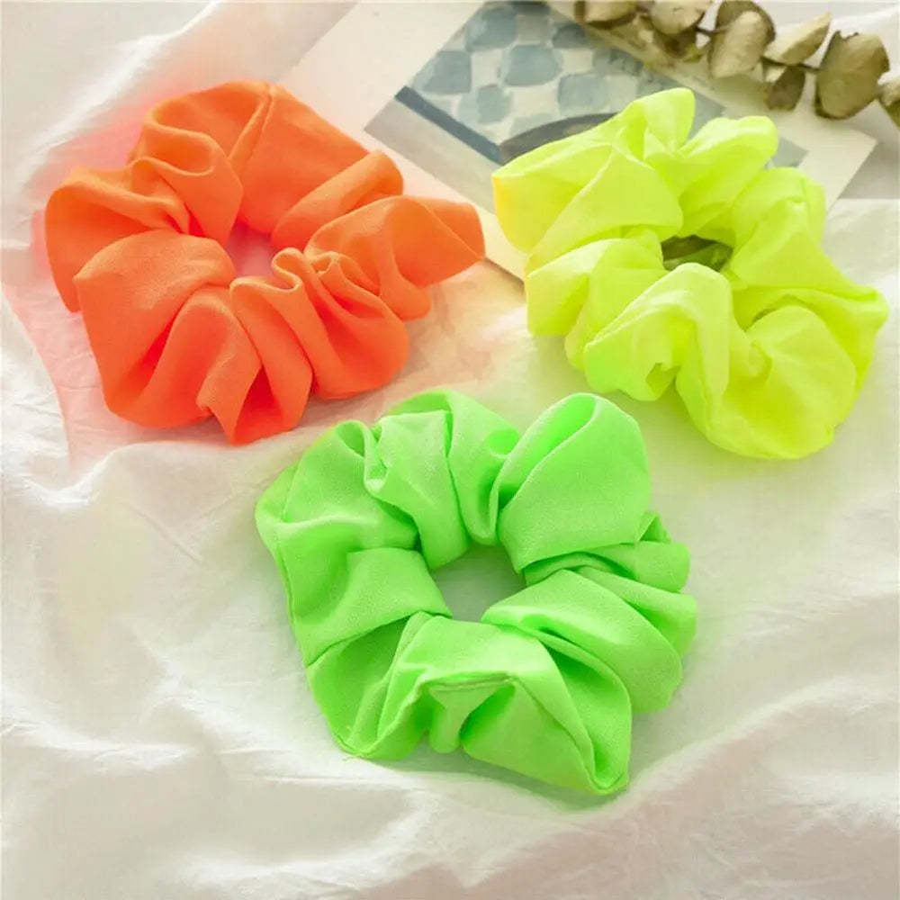Elastic Neon Colour Scrunch Hair Ties Hair Accessories Headwear Hair Rope
