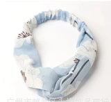 Clearance Fresh Colorful Turban Headbands Women Spring Summer Chiffon Headband Head Wrap Wide Lattice Hairband Hair Accessories