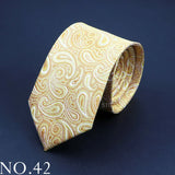 New Design Wedding Men Tie Grey Brown Green Paisley Flower Neckties Men Business Dropshipping Groom Collar Accessories Gift