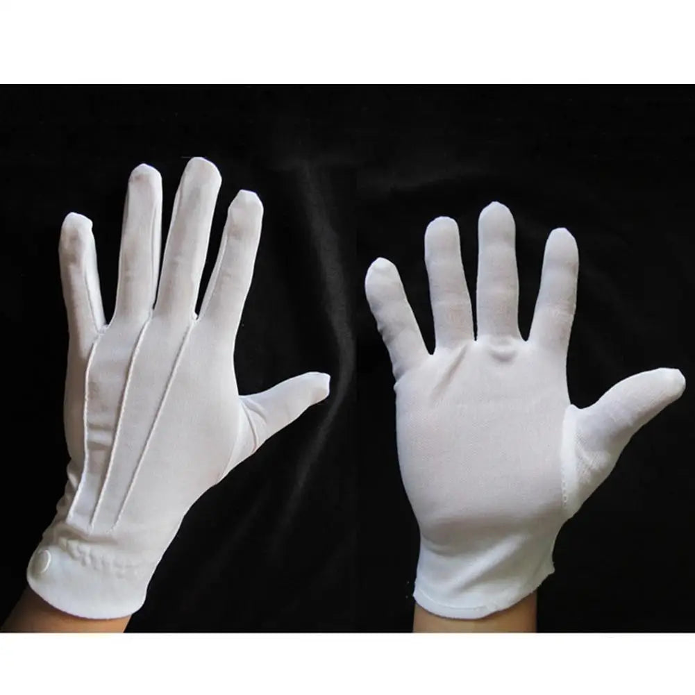 Adult White Formal Gloves Men Tuxedo Guard Parade Santa Inspection Dress Cheap Working Gloves