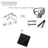 Men Women Metal Blue Light Blocking Reading Glasses with Case TR90 Half Frame HD Prescription Eyewear Presbyopia Diopter