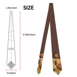 Christ And His Cat Unisex Necktie Silk Polyester 8 cm Wide Jesus Neck Tie for Men Accessories Cravat Wedding Office