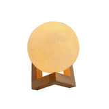 LED Night Light Moon Lamp DIY Starry Lamp Full Moon 3D Lamp Bedroom Decor Kids Birthday Gift Battery Power with Wooden Stand