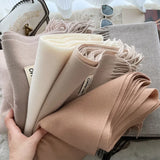 200x70cm Solid Scarf Women Fashion Cashmere Soft Winter Warm Scarves Hijab Female Long Headband Shawl Wrap Bandana Foulard 2022