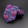 New Design Wedding Men Tie Purple Solid Striped Paisley Flower Neckties Men Business Dropshipping Groom Collar Accessories Gift