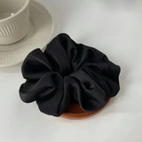 1pcs Women Silk Satin Scrunchies Korean Ladies Girls Korean Elastics Hair Band Ponytail Hold Hair Tie Satin Hair Accessories