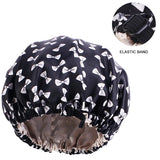 Adjustable Satin Silk Bonnet for Baby Sleep Cap Children Flower Print Satin Nightcap Girl Wash Makeup Cap Kid Sleep Night Bonnet