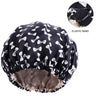 Adjustable Satin Silk Bonnet for Baby Sleep Cap Children Flower Print Satin Nightcap Girl Wash Makeup Cap Kid Sleep Night Bonnet