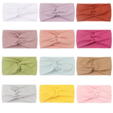 1PC Children's Headbands, Ribbed Crossed Wide Band Stretchy Headbands, Hair Hoops, Baby Hair Accessories, Baby Headbands