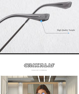 Vintage Titanium Eyeglasses Frame Men Square Myopia Prescription Glasses Women Retro Optical Luxury Brand Glasses Frame Eyewear