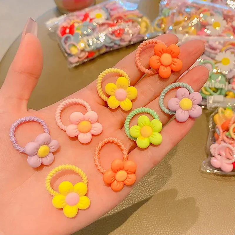 20Pcs/Set infant Cute Bowknot Headbands Girls Elastic Hair Bands Bows Headwear for Kids Cartoon Ornaments Gift Hair Accessories