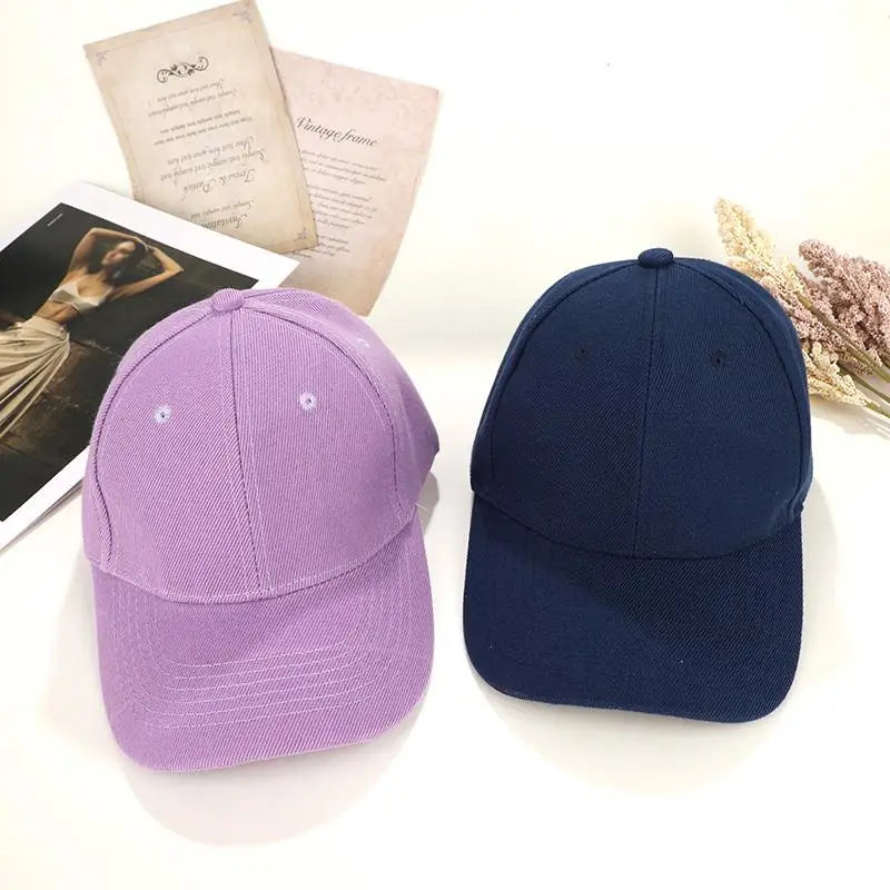 Fashion Candy Color Kids Baseball Cap Sun Protection Boy Girls Hat Adjustable Travel Children Baseball Cap Baby Summer Sun Hat