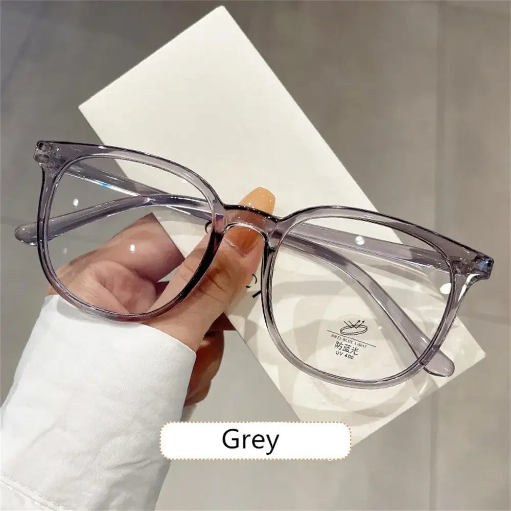 Transparent Anti-blue Light Glasses Oval Frame Computer Glasses Women Men Eyewear Blocking Glasses Optical Spectacle Eyeglases