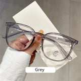Transparent Anti-blue Light Glasses Oval Frame Computer Glasses Women Men Eyewear Blocking Glasses Optical Spectacle Eyeglases