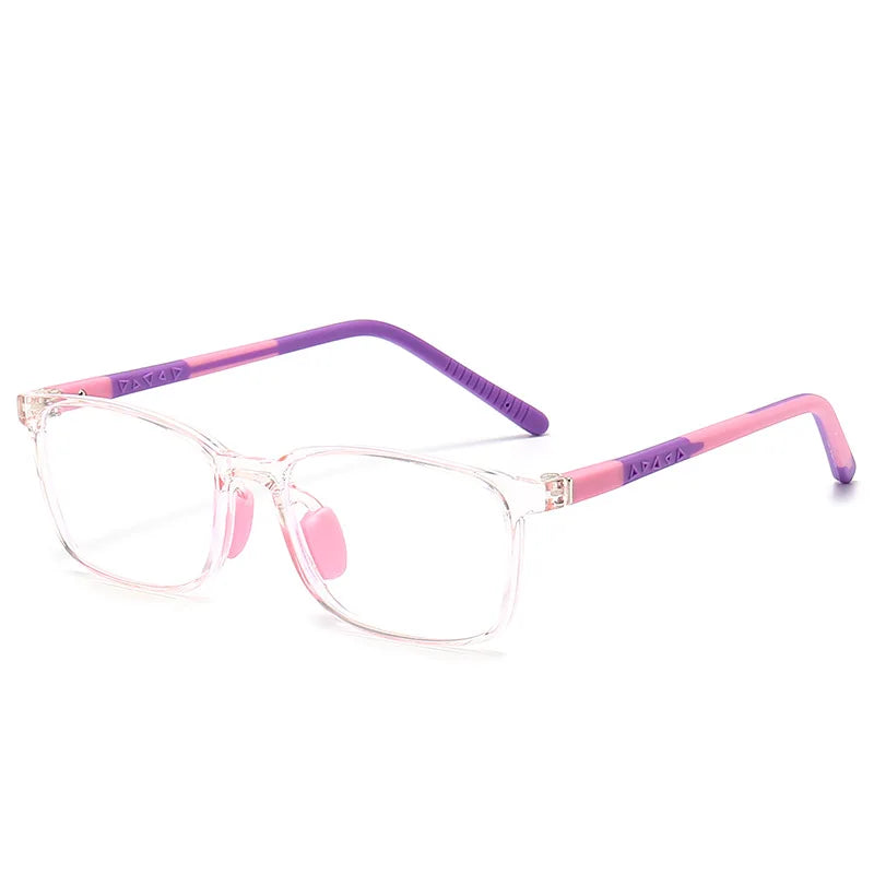 54671 Square Blue Light Blocking Glasses for Girl Optical Glasses Frame Boy Anti Glare Computer Eyeglasses Child Uv400