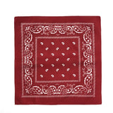 Fashion Hip Hop Bandana Kerchief Unisex Black Hair Band Neck Scarf Headwear Wrist Wraps Head Square Scarves Print Handkerchief