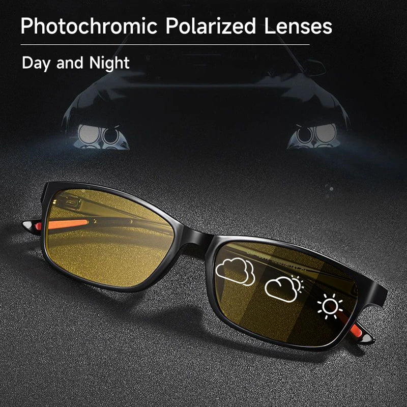 Photochromic Lenses Day And Night Sunglasses Men Driving Sun Glasses Women Ultra-light Sunglass