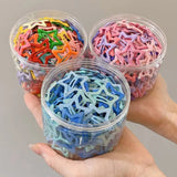 KYDZSW 10Pcs Children Cute Colors Geometric Stars Ornament Hair Clips Girls Lovely Sweet Hairpins Kid Hair Accessories