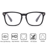 Blue Light Blocking Glasses Square Nerd Eyeglasses Frame Anti Blue Ray Computer Game Glasses
