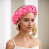 Women Braids Headbands Candy Color Elastic Hairbands Female Bandanas Girls Diamonds Hair Bands Headwear Accessories