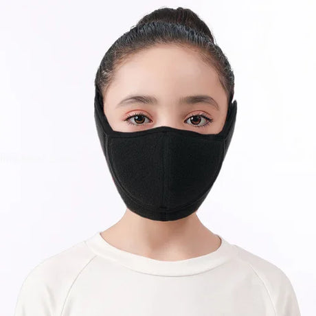 Winter Cold Warm Masks Ear Masks Full Package Thickened Shaking Grain Velvet Dust Mask For Men And Women