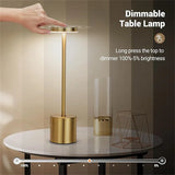 1PC Metal Classic Table Lamp USB Rechargeable Night Light Stepless Dimming Touch 3 Level Bedside Lamp Hotel Bar Decoration